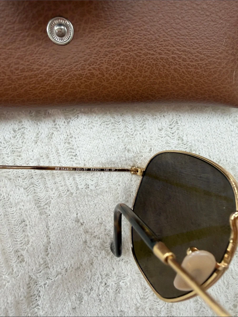 Ray-Ban Men’s Gold Frame Brown Lens Aviator Sunglasses - Classic Metal